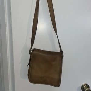 SOLD Y2K Authentic Vintage Coach Leather Cross Body Satchel Flap Bag Purse